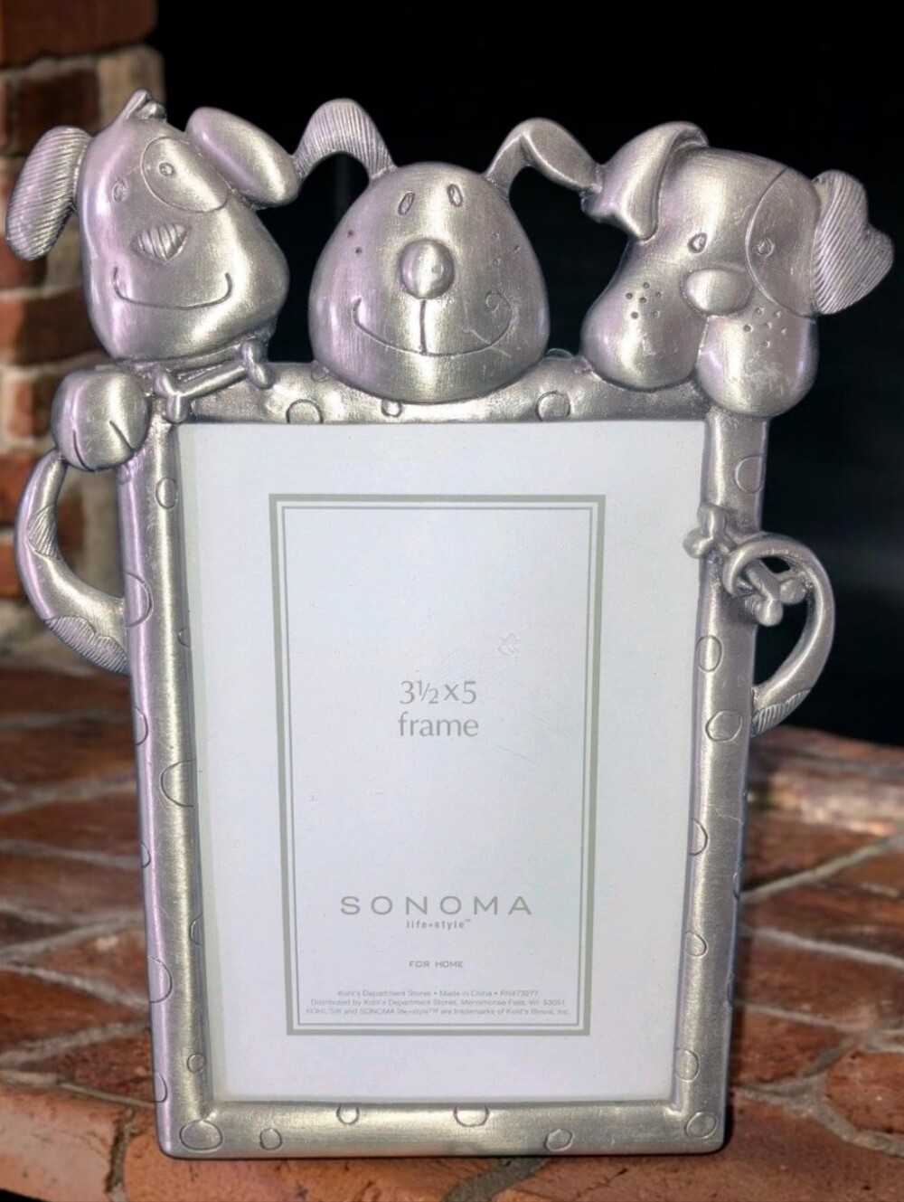 NIB. Call It Puppy Love Metal Sonoma Lifestyle   3-1/2" x 5" Picture Frame